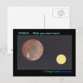 Planeet VENUS briefkaart (Voorkant / Achterkant)