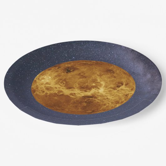 Planeet Venus Papieren Bordje (Gekanteld)