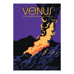 Planeet Venus ruimte kunst Foto Afdruk