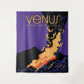 Planeet Venus ruimte kunst Foto Print Wandkleed (Voorkant)