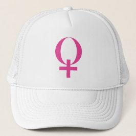 Planeet Venus Symbool (roze) Trucker Pet