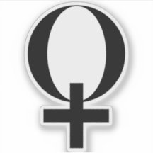 Planeet Venus Symbool (zwart)