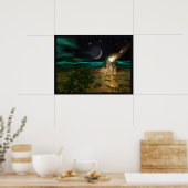Planeet Vulkanen Wereld Poster (Keuken)
