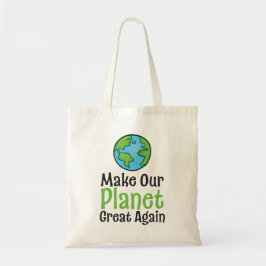 Planeet weer geweldige budgettote tote bag