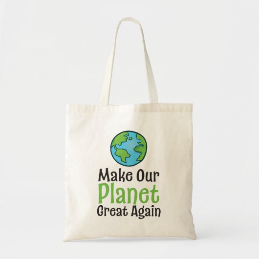 Planeet weer geweldige budgettote tote bag (Voorkant)