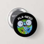Planerd Grappige Planeet Woorden Dark BG Ronde Button 5,7 Cm (Voorkant /achterkant)