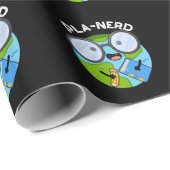 Planerd Grappige Planeet Woordspelingen Donkere BG Cadeaupapier (Rol Hoek)