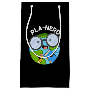 Planerd Grappige Planeet Woordspelingen Donkere BG Klein Cadeauzakje