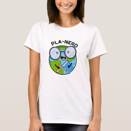 Planerd Grappige Planeet Woordspelingen  T-shirt (Voorkant)