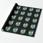 Planerd Grappige Planet Puns Dark BG Cadeaupapier (Uitgerold)