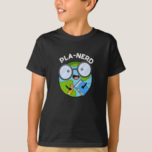 Planerd Grappige Planet Puns Dark BG T-shirt (Voorkant)