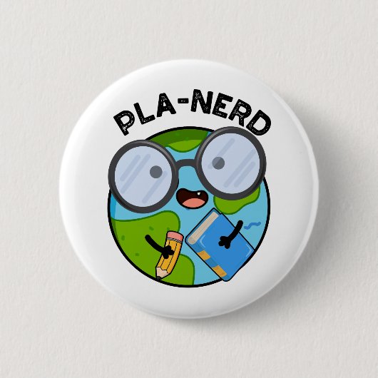 Planerd Grappige Planet Puns Ronde Button 5,7 Cm (Voorkant)
