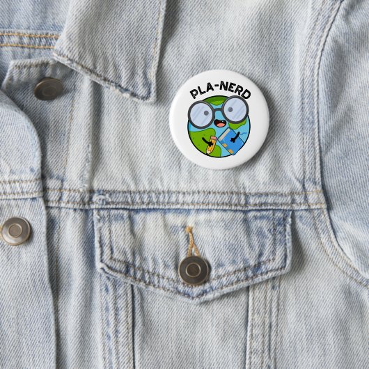 Planerd Grappige Planet Puns Ronde Button 5,7 Cm (In situ)