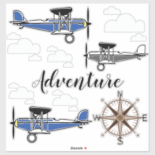 Planes Aviator Adventure Sticker (Vel)
