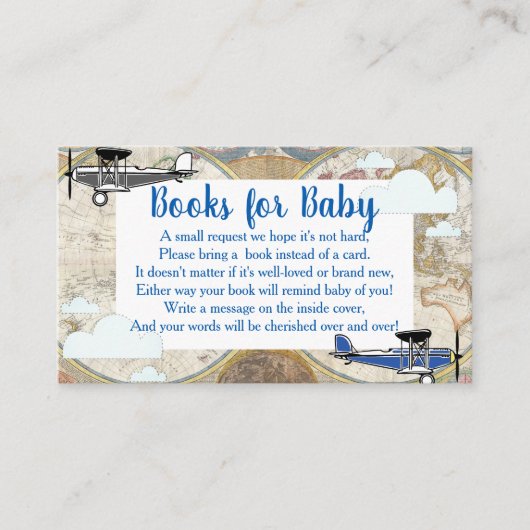 Planes & Clouds Wereldkaart Boek Aanvraag Informatiekaartje (Voorkant)