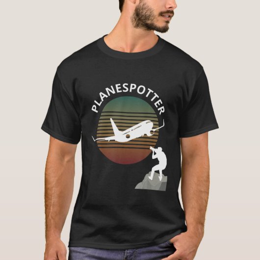 Planespotter Pilot Vliegtuig Watt Airline T-shirt (Voorkant)