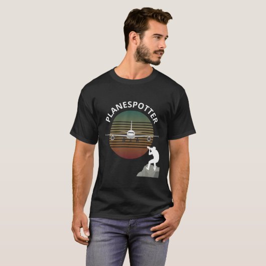 Planespotter Pilot Vliegtuig Watt Airline T-shirt (Voorkant volledig)