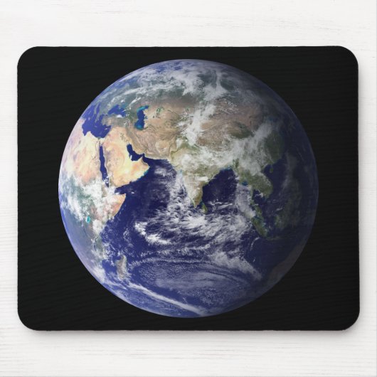 PLANET AARDE UIT RUIMTE (Azië) Mousepad Muismat (Voorkant)