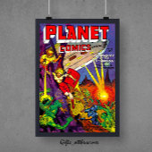 Planet Alien Sci-fi Comics Perfect Poster