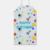 Planet Astronaut Rocket Gift Labels Cadeaulabel (Voorkant)