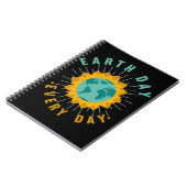 Planet Awareness Earth Day Sunflower Love Notitieboek (Linkerzijde)
