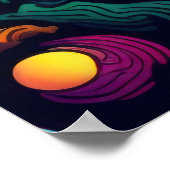 Planet background LARGE Poster (Hoek)