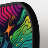 Planet background pickleball paddle (Links Detail)