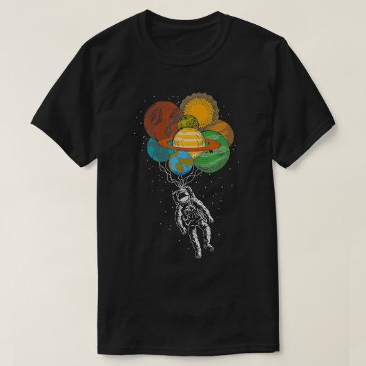 Planet Balloon Space Science Kinder Gift Galay Ast T-shirt (Design voorkant)