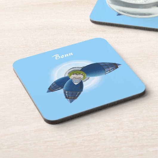 Planet Bonn Cork Onderzetter (Linkerzijde)