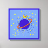 Planet Canvas Afdruk (Voorkant)