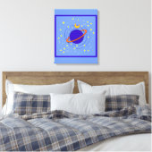 Planet Canvas Afdruk (Insitu (Slaapkamer))