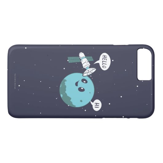 Planet Case-Mate iPhone Case (Achterkant (Horizontaal))
