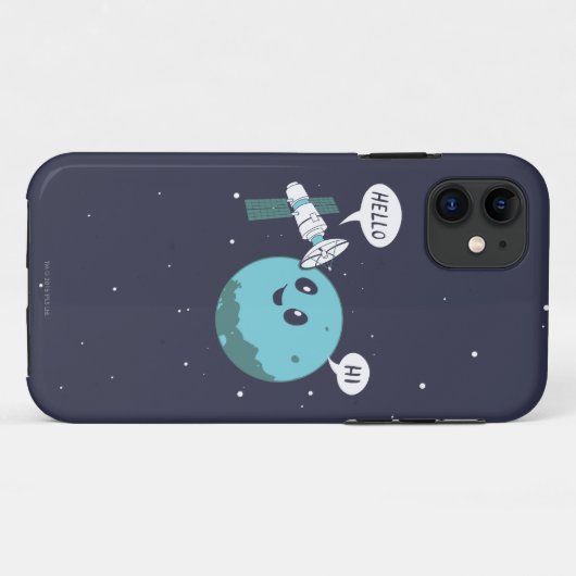 Planet Case-Mate iPhone Case (Achterkant (horizontaal))