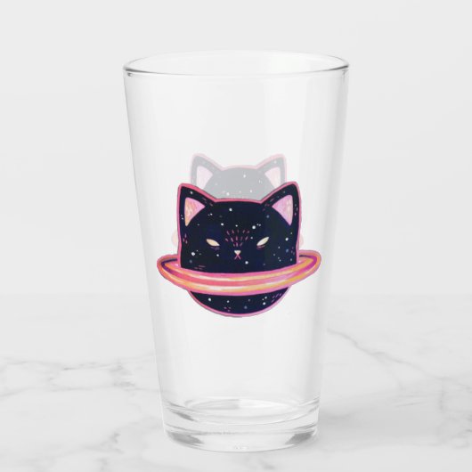 Planet Cat Glass Glas (Achterkant)