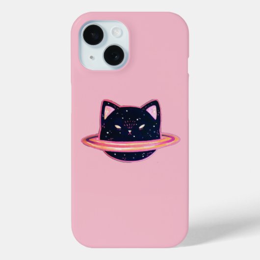 Planet Cat Hoesje-Mate iPhone Case (Achterkant)