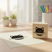 Planet Cat Rubber Stamp Rubberstempel