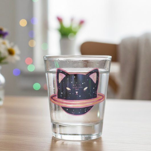 Planet Cat Shot Glass Glas
