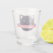 Planet Cat Shot Glass Glas (Achterkant)