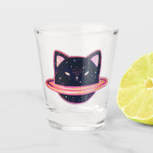 Planet Cat Shot Glass Glas (Voorkant)