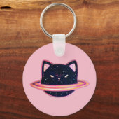 Planet Cat Sleutelhanger (Voorkant)