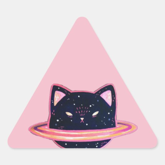 Planet Cat Sticker (Voorkant)