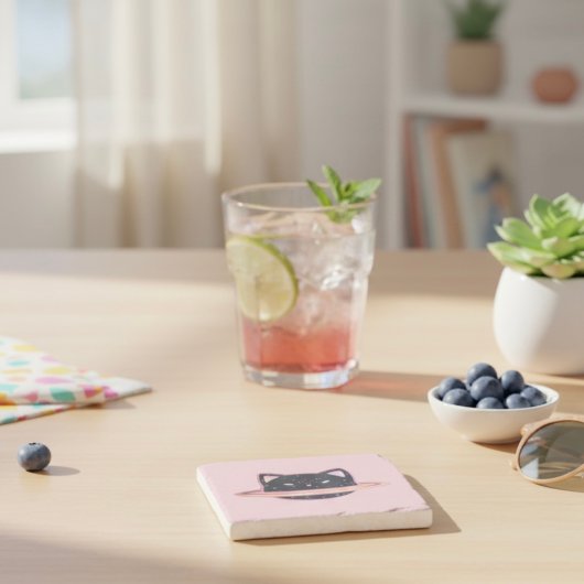 Planet Cat Stone Onderzetter