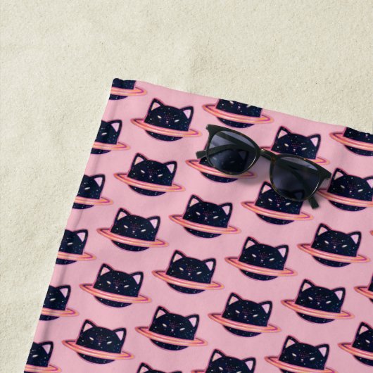 Planet Cat Strandlaken (In situ)