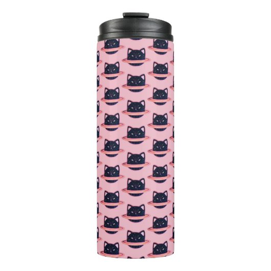 Planet Cat Thermal Tumbler Thermosbeker (Voorkant)