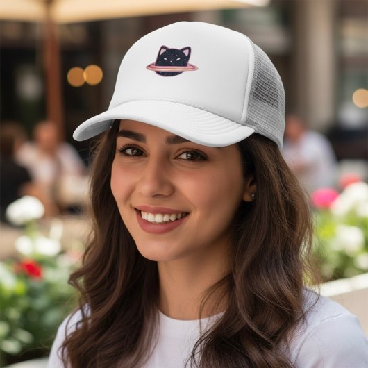 Planet Cat Trucker Hat Trucker Pet