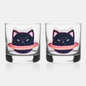 Planet Cat Whiskey Glass Whisky Glas (Voorkant)