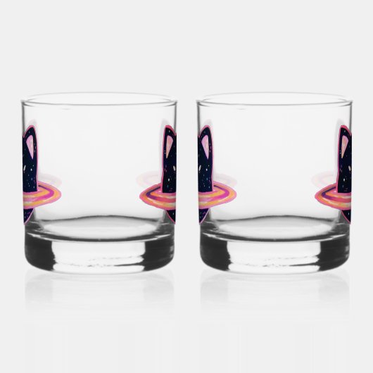 Planet Cat Whiskey Glass Whisky Glas (Links)