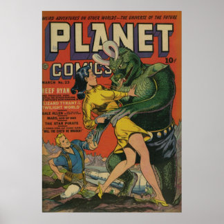 Planet Comics 23 SciFi Poster