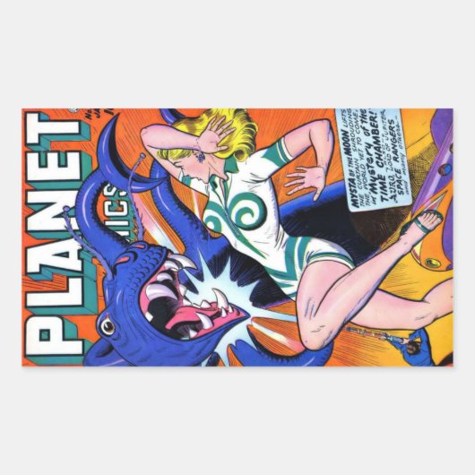 Planet Comics #52 Rechthoekige Sticker (Voorkant)
