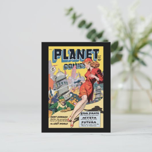 Planet Comics Briefkaart (Staand voorkant)
